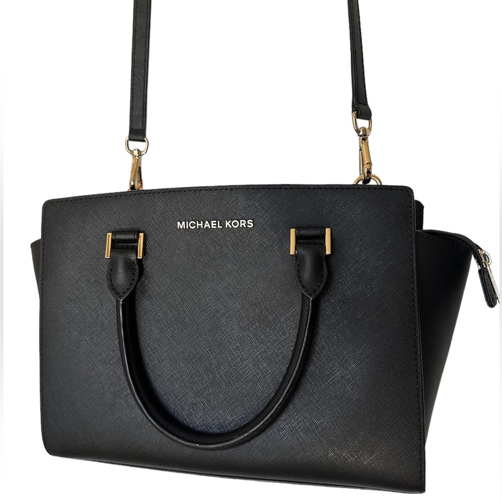 MICHAEL KORS Selma Medium Saffiano Leather Cossbody Bag EXCELLENT CONDITION